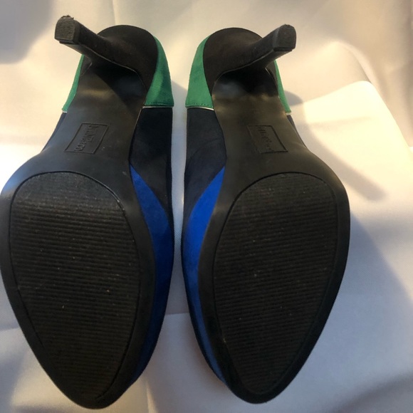 Nine & Co. Heels Navy/Green Size 7 - Picture 5 of 6